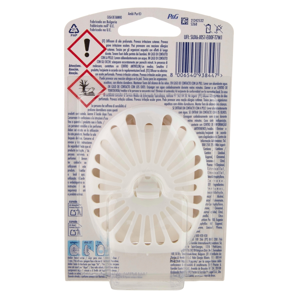 Ambi Pur Bagno Profumatore per Ambienti Elimina e Previene gli Odori, Arancia e neroli 7,5 ml